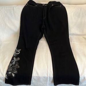 Chico’s platinum black jeans